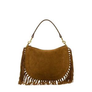 Isabel Marant Women Brown Suede Oskan Shoulder Bag